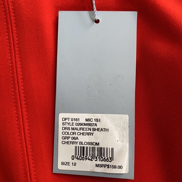 Antonio Melani Maureen Stretch Crepe Cap Sleeve Sheath Dress - Picture 11 of 13